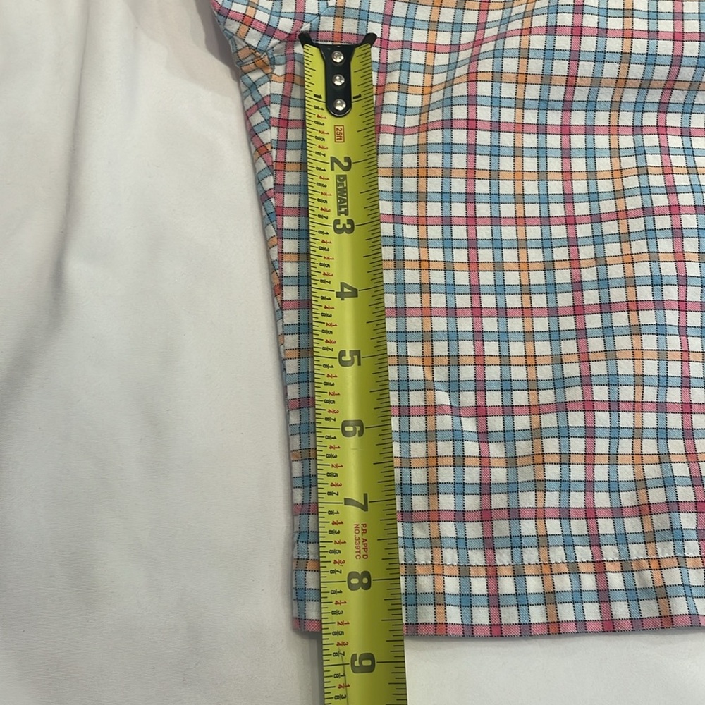 Peter Millar Golf Shorts 34 Golfcore Spring Preppy Country Club Plaid‎ Colorful - Picture 8 of 8